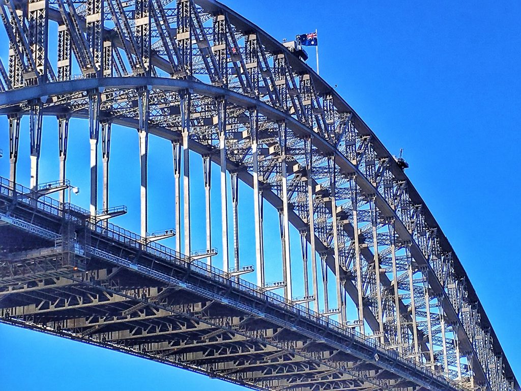 Sydney Harbour Bridge on a clear Sydney afternoon